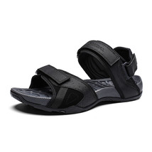 New Summer Men Sandals Classic Men Soft Sandals Breathable Roman Style Male Canv - £40.15 GBP