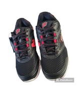 NWT FILA Mens US 8 Memory Foam Cool Max Lace Up Comfort Black Red Sneake... - $44.50