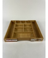 Bamboo Kitchen Drawer Organizer - Easily Adjust The Wooden Tray Width to... - £19.63 GBP