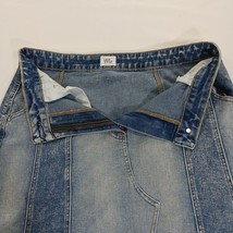 Wash Lab WL2374S Women's Wix Blue Cotton Blend Denim Skirt Size 30 image 10