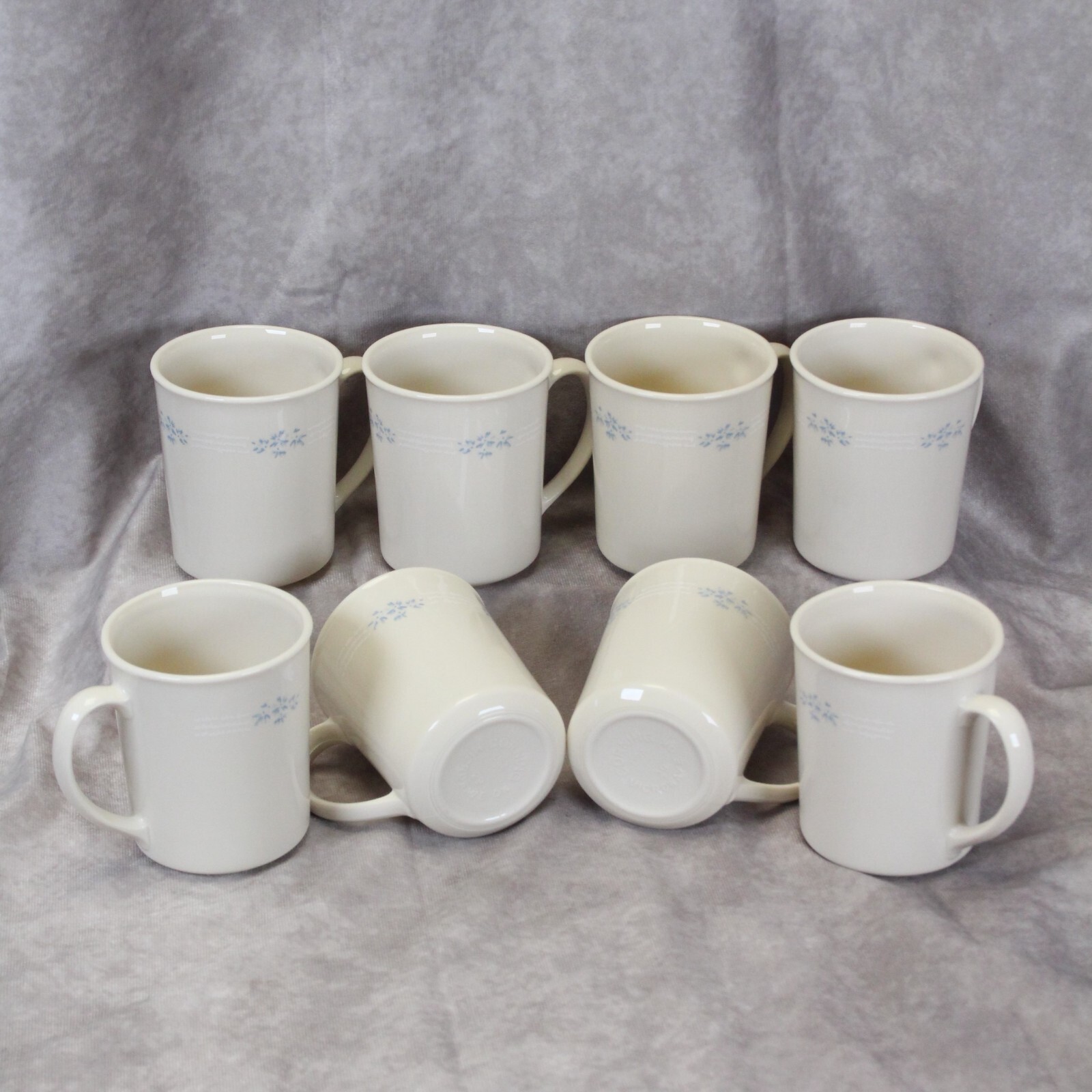 Corelle Lace Bouquet Mugs 3-3/4&quot; Tall   Lot of 8 - $293.76 MXN