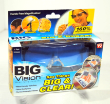 Big Vision Black Magnifying Eyewear 160% Magnification Unisex AS SEEN ON... - $13.95