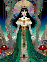 Ozma of Oz in Crystal Garden 8.5x11&quot; Photo Print Style Harry Clarke / Harker Art - $8.30