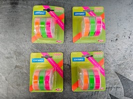 Dymo 19333534 NEON Limited Edition 4-Pack Embossing Tape 3/8&quot; x 9.8 FT - £8.66 GBP