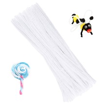 100 Pieces Pipe Cleaners Chenille Stem, Solid Color Pipe Cleaners Set For Pipe C - £10.54 GBP