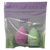 Estate Cosmetics Heat Activated Beauty Sponge Makeup Blender 2 Sponges - $5.00