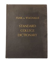 Funk and Wagnall&#39;s Standard College Dictionary Text Ed 1968 Hardcover - £7.86 GBP