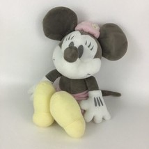 Disney Minnie Mouse Grayscale Pastel 13&quot; Plush Stuffed Toy Hallmark Mick... - £22.06 GBP