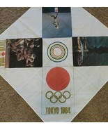 1964 Tokyo Olympics Furoshiki Games Yoshinori Sakai Wrap Scarf Tapestry - £22.79 GBP