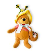 Disney Store Easter Bonnet Pooh 8&quot; Egg Basket Plush Beanbag Toy Stuffed - $228.08 MXN