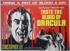 1970 Taste The Blood Of Dracula Movie Poster 11X17 Transylvania Vampire  - £9.69 GBP