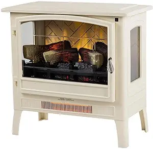 Infrared Freestanding Electric Fireplace Stove Heater In Cream | Provide... - $426.99