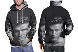 David Beckham Hoodie Sporty Casual Graphic Zip up Hoodie - £26.70 GBP+