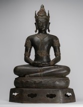 Buddha - Antico Chiang Saen Stile Reale Meditazione Statua di 86cm/86.4cm - £3,274.03 GBP