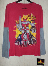 Nwt Boys Mighty Morphin Power Rangers Novelty T-SHIRT Size L - £14.99 GBP