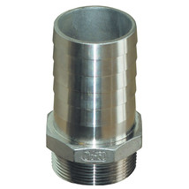 GROCO 1-1/4&quot;&quot; NPT x 1-1/4&quot; ID Stainless Steel Pipe to Hose Straight Fitting [PTH - £14.98 GBP