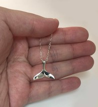 Whale dolphin Tail 925 Sterling Silver Charm Pendant Bracelet Anklet Necklace - £11.06 GBP