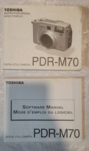 Toshiba PDR M70 3.3MP Digital Camera Instruction &amp; Software Manual - £3.56 GBP