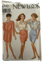 New Look Sewing Pattern 6940 Jacket Top Skirt Work Outfit 8-18 Vintage 1... - $9.99