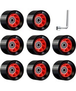 TOBWOLF 8 Pack 58mm x 39mm, 95A, Indoor Quad Roller Skate Wheels for Roller - £34.44 GBP