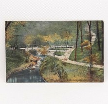 Peoria IL Glen Oak Park Sulphur Spring Vintage Postcard Unposted - £7.76 GBP
