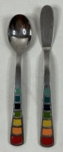 Fiesta Masquerade Flatware Butter Knife And Sugar Spoon - $23.36