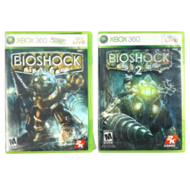 Xbox 360 Live Bioshock 1+2 Mature 2 Video Game Bundle 2K Games Microsoft - £13.58 GBP