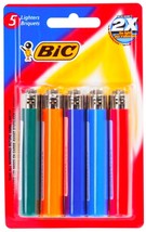 5 BiC Classic Butane Lighters FULL Size Large regular Pocket Lighter Mul... - £16.98 GBP