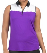 Nwt Belyn Key Orchid Chalk Onyx Panther Sleeveless Golf Shirt Xs S M L &amp; Xl - £33.85 GBP