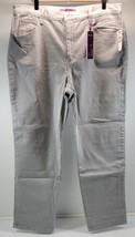 L) Gloria Vanderbilt Amanda Classic Tapered Stretch Grey  Pants 18 Average - $24.74