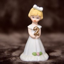 Growing Up Birthday Girls 1981 Vintage 2 Year Old Enesco Blonde - €16,48 EUR