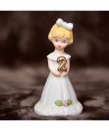Growing Up Birthday Girls 1981 Vintage 2 Year Old Enesco Blonde - €16,43 EUR