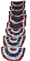 (3) Annin &amp; Co. 36&quot;x18&quot; Pleated Fan American Flag Plus (5) Made In China - £47.30 GBP