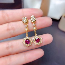 Charming Round Purple/Red Crystal Pendants Necklaces Drop Earrings Rings Jewelry - $32.50