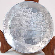 Wendell August Forge Covered Bridge Coaster Aluminum Hand Hammered 4 1/2... - $215.31 MXN