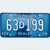 2005 United States Michigan Base Dealer License Plate 63D199 - £13.23 GBP
