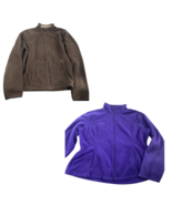 Lot 2 Sweatshirts Old Navy SJB Active Womens Size Medium Brown Purple Fu... - £11.61 GBP