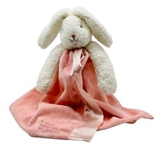 Bunnies By The Bay Best Friends Indeed Bunny Lovey Satin Security Blanket Pink - £17.68 GBP