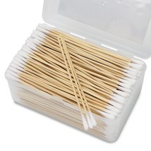 500PCS 6&quot; Cotton Swabs in Storage Box Long Cotton Swab with Wooden Stick... - $521.21 MXN