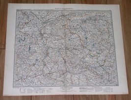 1908 Original Antique Map Of Germany Frankfurt Oder Guben Poland Ziemia Lubuska - £19.59 GBP
