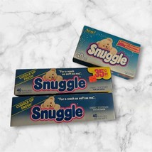 Lot Of 3 Vintage Snuggle Dryer Sheets Fabric Softener Roll 1980s - $27.26