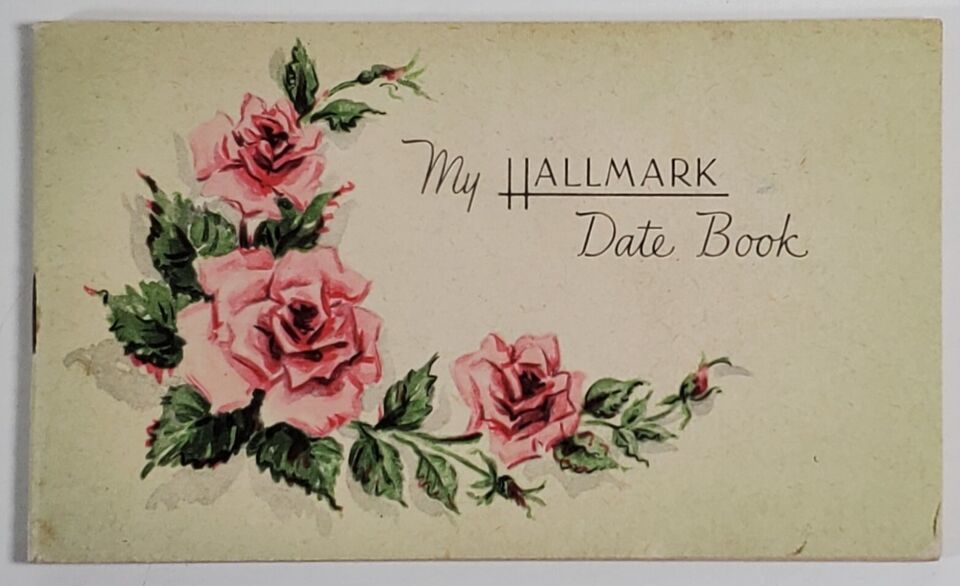 Denver Colorado HAANSTAD CAMERA SHOP 1948 My Hallmark Date Book Pink Rose - $9.95