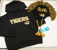 Mizzou Tigers Girls Boys Lot Hoodie &amp; Hat Size 7 University Missouri Licensed - £9.64 GBP