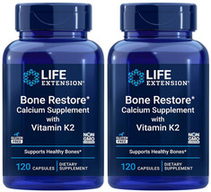 Bone Restore Calcium Supplement With Vitamin K2 240 Capsule Life Extension - $38.99