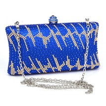 Fushcia Crystal Clutch Evening Bag Fashion sparkly Cheap  Wedding Party Clutch  - £64.41 GBP