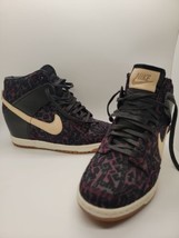 Nike Womens Dunk Sky Hi 585560-001 Premium Black Tribal Wedge Aztec - Size 6 - £68.93 GBP