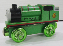 Percy Thomas &amp; Friends Celebrating 60 Years Metallic Wooden Railway Train Engine - £9.10 GBP