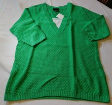 Lane Bryant Women&#39;s Ladies 3/4 Sleeve Pullover Sweater Green Size Variat... - £20.21 GBP