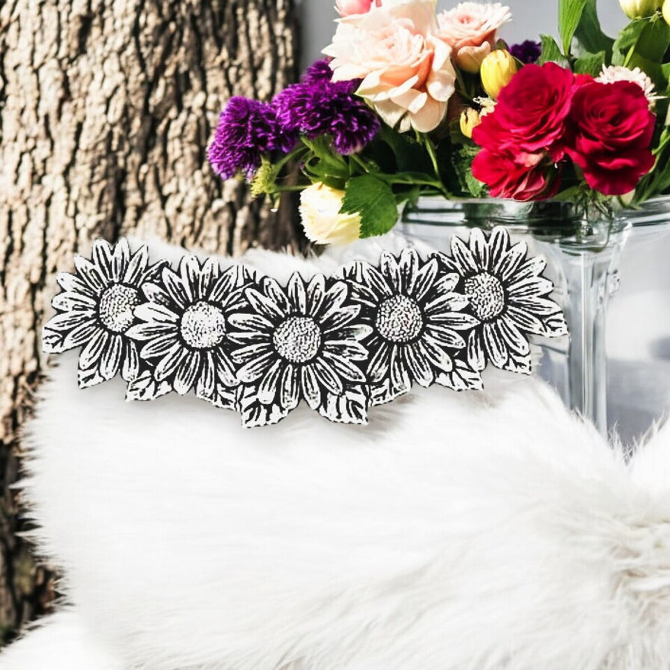 &quot;Vintage Sunflower Hair Clip – Floral Bohemian Barrette for Nature Lovers&quot; - $20.99