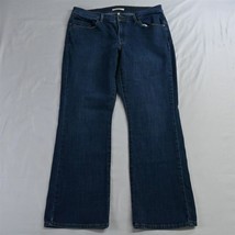 Levis 12 Short Classic Bootcut Mid Rise Dark Stretch Denim Womens Jeans - £11.98 GBP